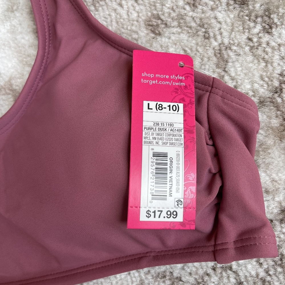 Xhilaration Purple Dusk Bikini Swim Top Sz L NWT - Picture 4 of 7